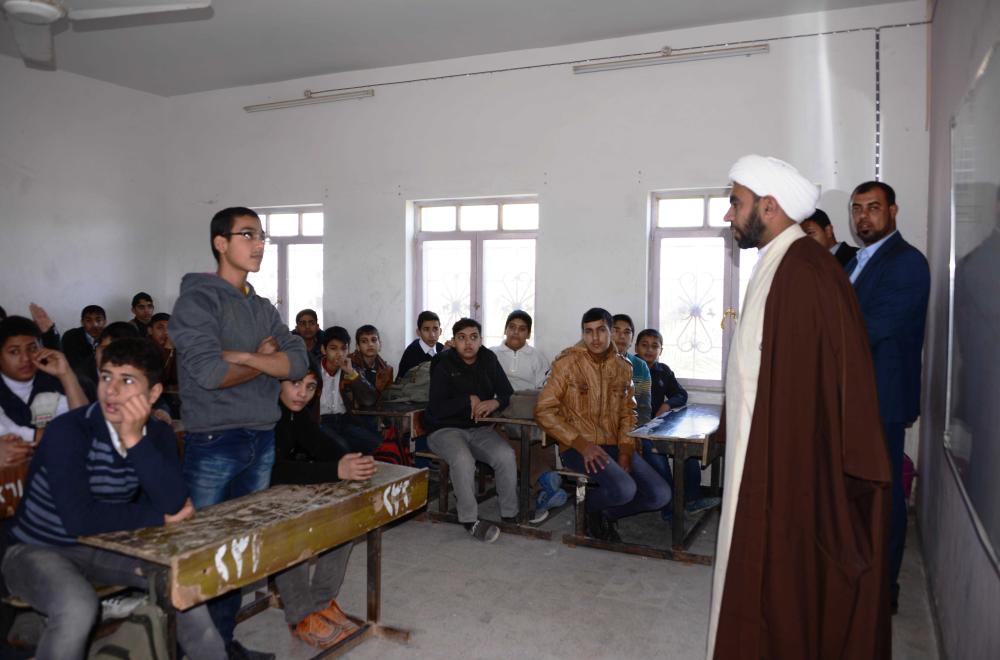   قسم الشؤون الدينية ينظم برامج تواصلية توجيهية للطلبة والكوادر التدريسية في مدارس محافظة النجف الأشرف 