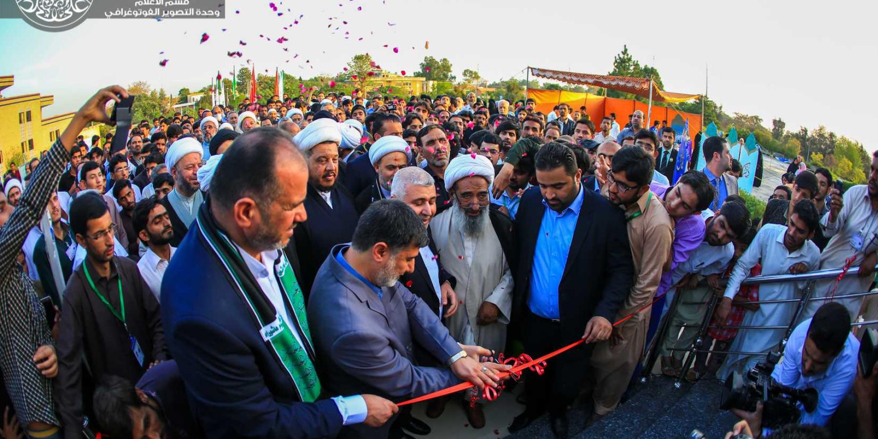 افتتاح جناح العتبة العلوية المقدسة في مهرجان نسيم كربلاء في مدينة اسلام آباد – باكستان