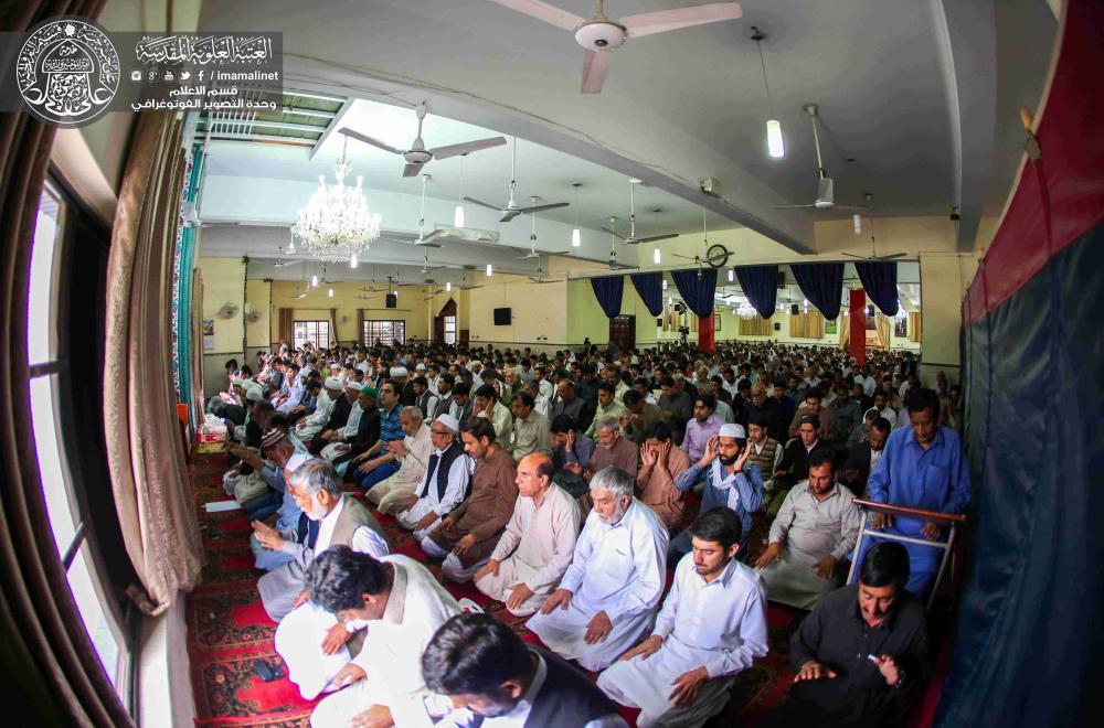 وفد العتبة العلوية المقدسة إلى باكستان يشارك في صلاة الجمعة بمركز الامام الصادق عليه السلام في العاصمة إسلام اباد