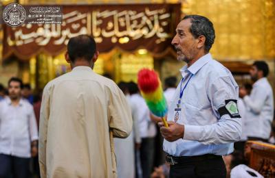 أكثر من 1000 متطوع يشارك في خدمة زائري أمير المؤمنين(عليه السلام) في يوم المبعث النبوي