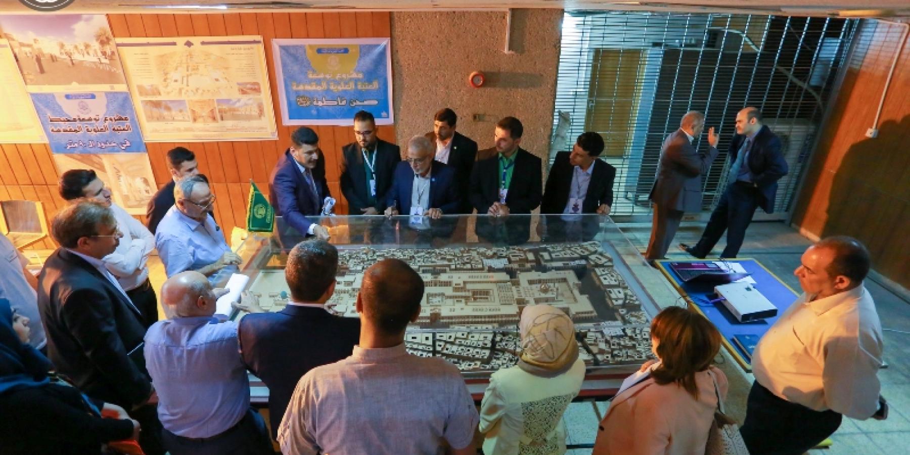 مشاركة فاعلة للعتبة العلوية المقدسة في معرض التخطيط الحضري والإقليمي بجامعة بغداد
