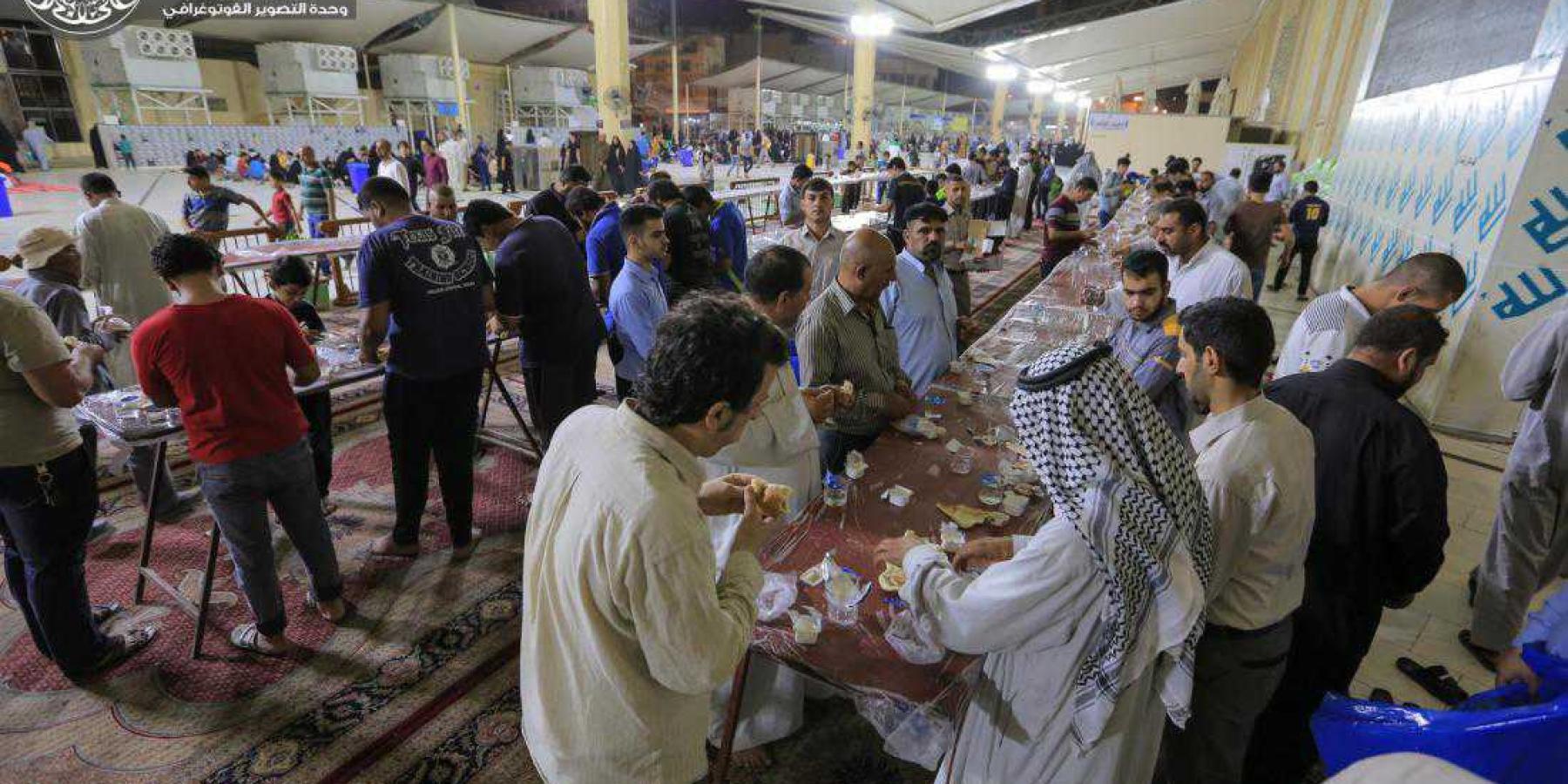 مضيف أمير المؤمنين (ع) يوزع أكثر من 3 آلاف وجبة إفطار وسحور في رمضان المبارك