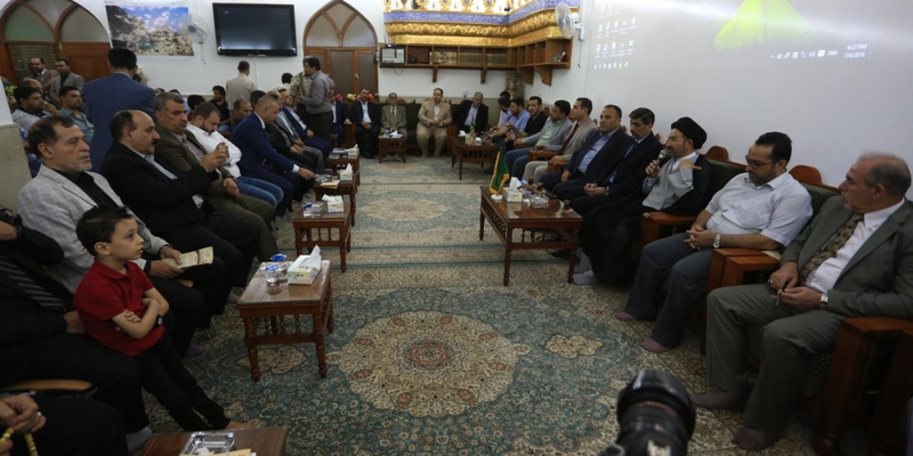الأمين العام للعتبة العلوية المقدسة يلتقي بصحفيي وإعلاميي النجف الأشرف في أمسية رمضانية