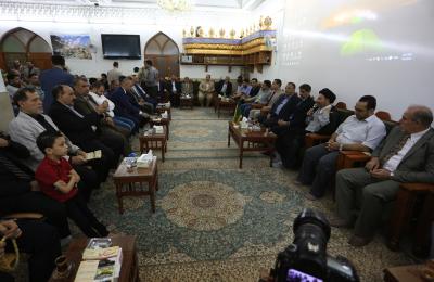 الأمين العام للعتبة العلوية المقدسة يلتقي بصحفيي وإعلاميي النجف الأشرف في أمسية رمضانية