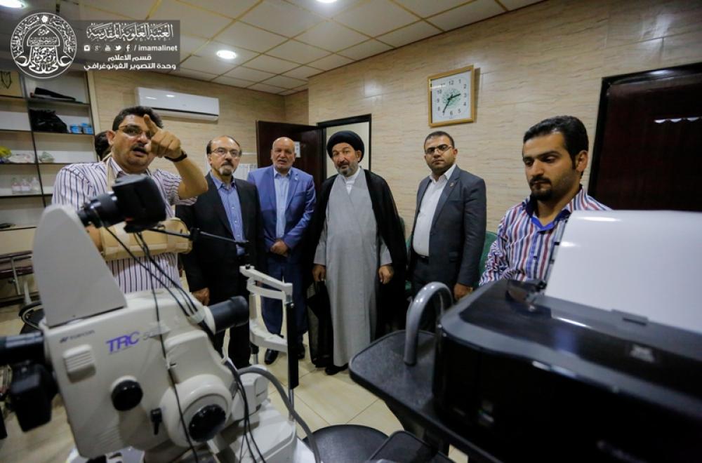 الأمين العام للعتبة العلوية المقدسة يزور مستشفى جواد الأئمة في مدينة قم المقدسة