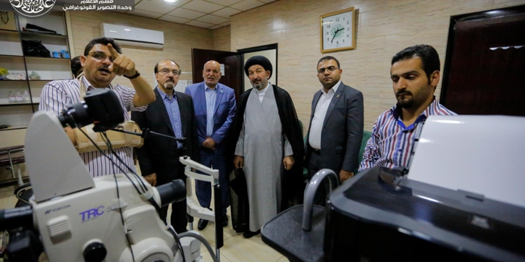 الأمين العام للعتبة العلوية المقدسة يزور مستشفى جواد الأئمة في مدينة قم المقدسة