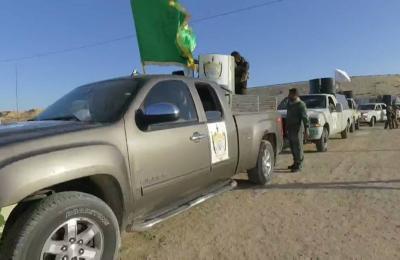 فرقتي الامام علي والعباس القتاليتين تدعمان صفوف مجاهديها بقاطع غرب الموصل بمقاتلين وآليات جديدة