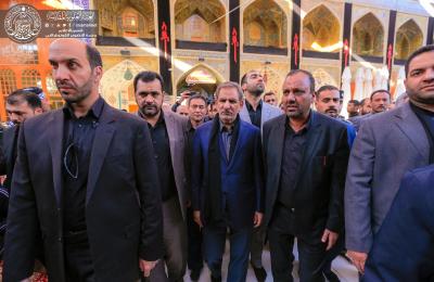 النائب الأول للرئيس الإيراني يثمن جهود العتبة العلوية في رعاية وخدمة زائري الأربعين