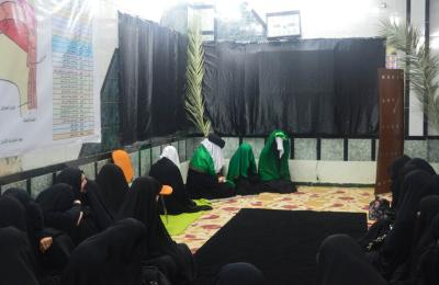معهد الكوثر القرآني النسوي يقيم مسرحية تصور ظلامة الزهراء (ع)