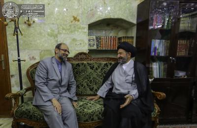 الأمين العام للعتبة العلوية المقدسة يستقبل القنصل الإيراني في النجف الأشرف