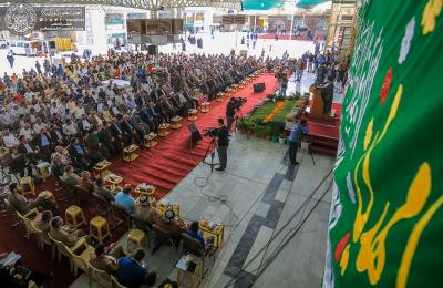 وفد رسمي من العتبة العلوية يحضر افتتاح فعاليات مهرجان سيد الساجدين (ع) الدولي الثاني 