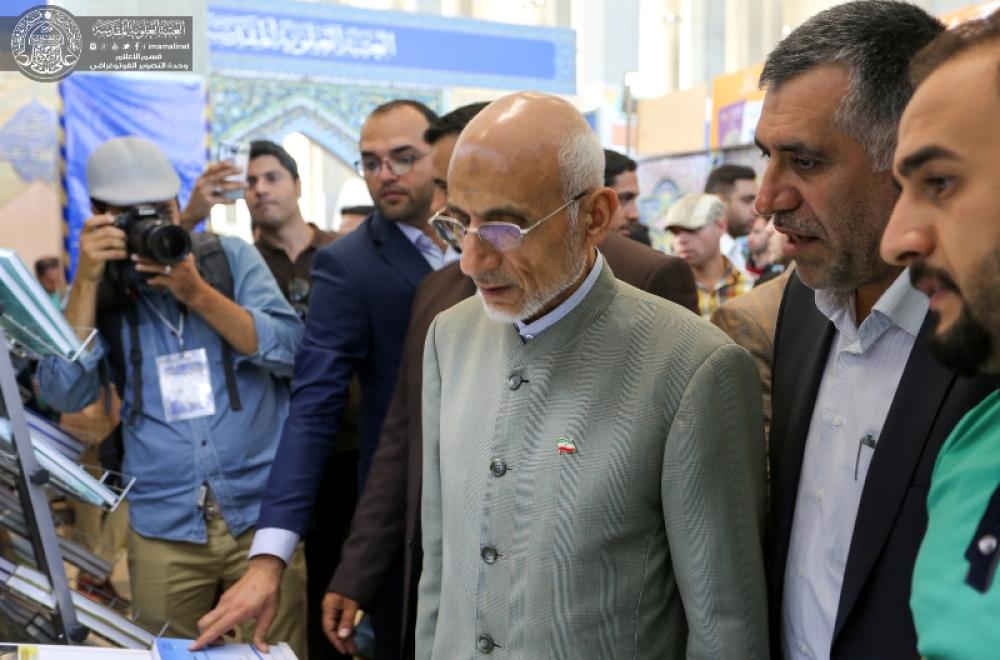 جناح العتبة العلوية في معرض طهران الدولي يستقطب العديد من الشخصيات الرسمية والثقافية المسؤولة من الجمهورية الإسلامية الإيرانية 