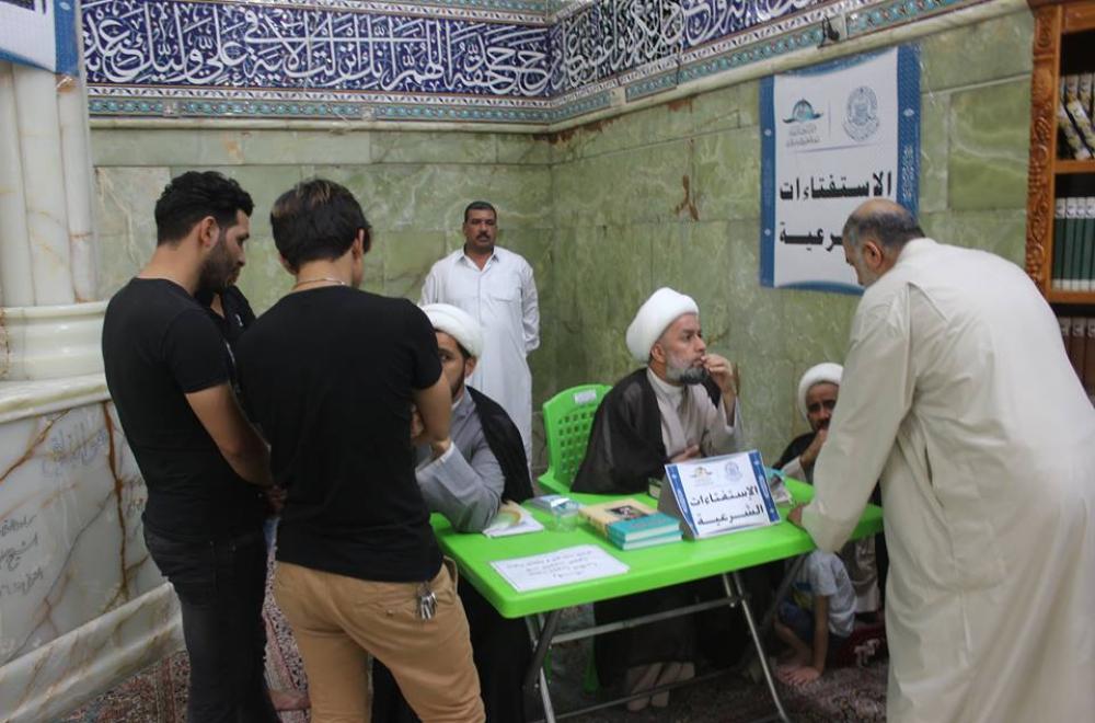 قسم الشؤون الدينية يقيم محطات استفتائية لخدمة الزائرين خلال شهر رمضان المبارك