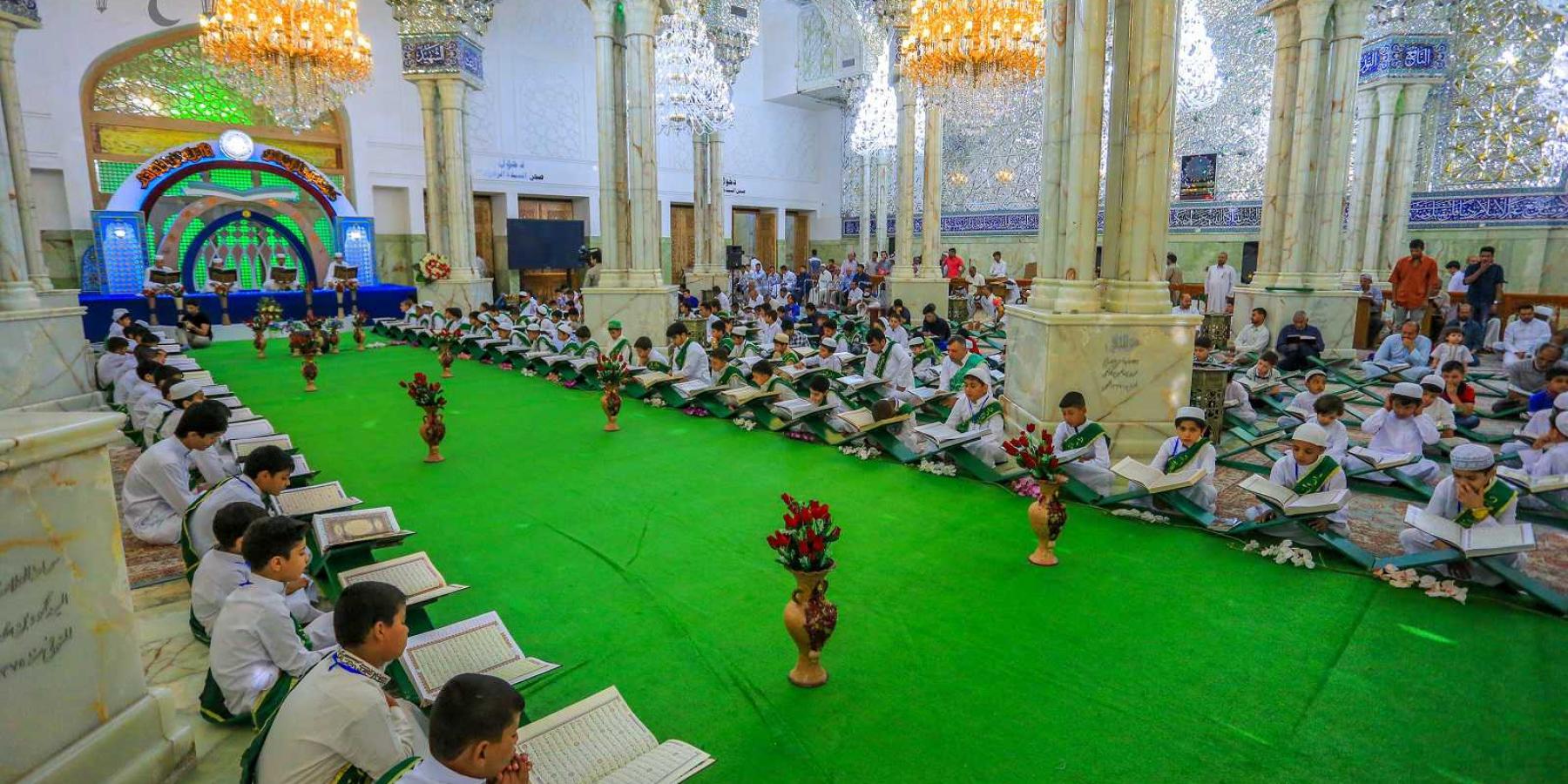 العتبة العلوية ترعى 130 طالباً ضمن مشروع فتية القرآن الكريم في رحاب مرقد أمير المؤمنين (ع)