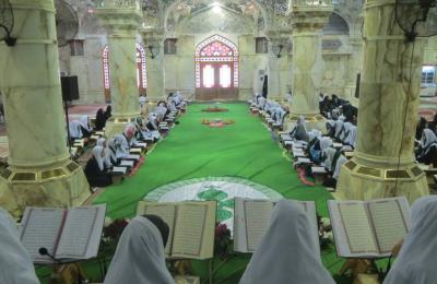 شعبة القرآن الكريم النسوية في العتبة العلوية تختتم الجلسات القرآنية الخاصة بالفتيات