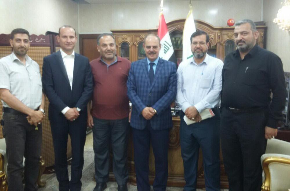 اعلام العتبة العلوية المقدسة يلتقي نقيب الصحفيين العراقيين في المقر العام