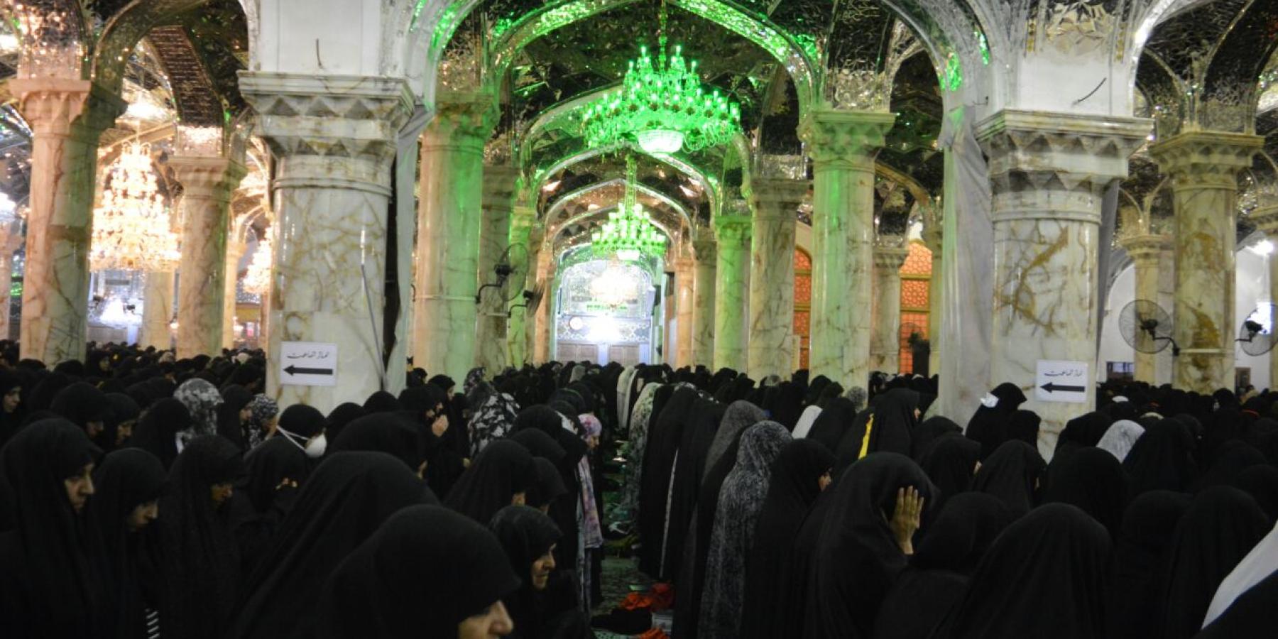 القسم النسوي في العتبة العلوية المقدسة يقدم خدماته المختلفة للزائرات في أربعينية الإمام الحسين (عليه السلام)