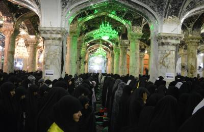 القسم النسوي في العتبة العلوية المقدسة يقدم خدماته المختلفة للزائرات في أربعينية الإمام الحسين (عليه السلام)